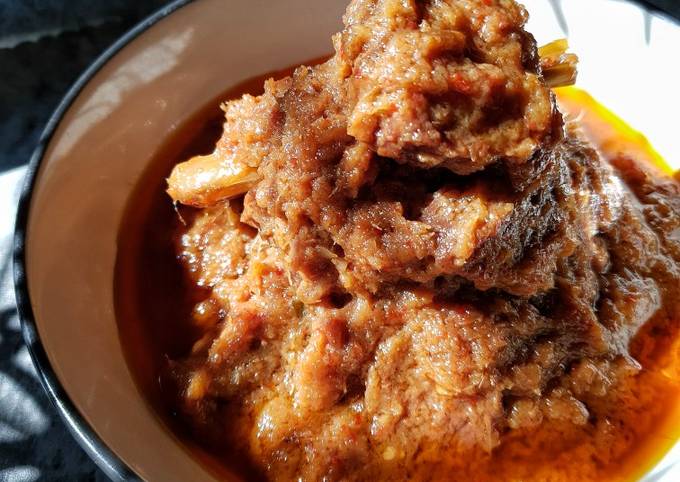 Resep 156. Rendang Daging, Menggugah Selera