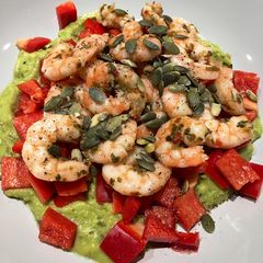 A picture of Prawn & Guacamole Salad (Low Carb/Keto).