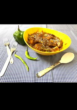 A picture of Chilli paneer gravy.