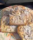 Almond croissant toast