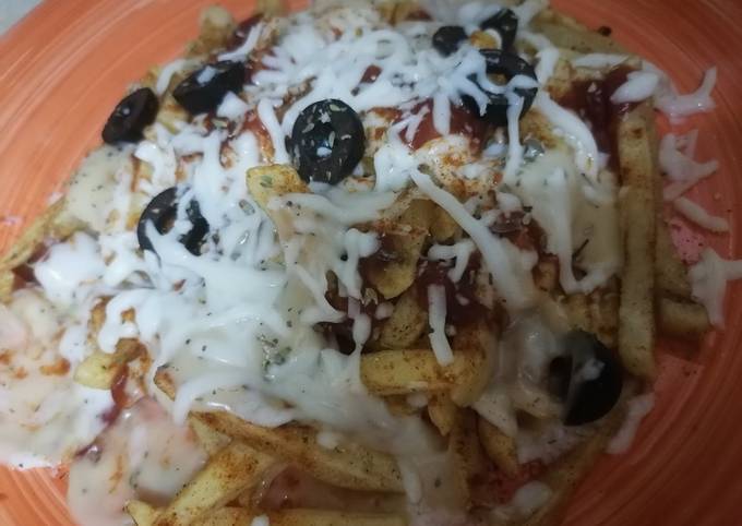 Steps to Prepare Award-winning Pizza Fries🍟🍕