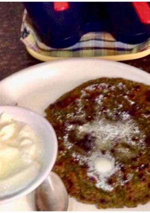 A picture of Makki Mooli Methi Parantha.