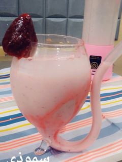 صورة لوصفة سموذي الفراوله 🍓🍸