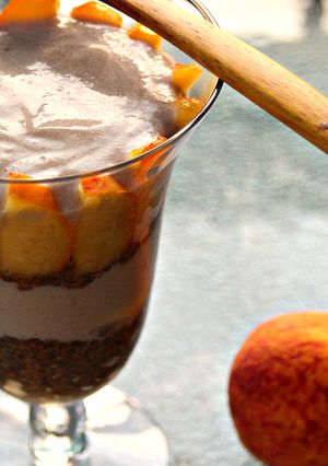 A picture of Peaches N' Cream-Cobbler Chia Pudding.