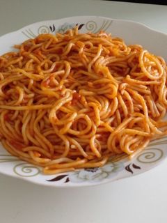 صورة لوصفة سباغيتي