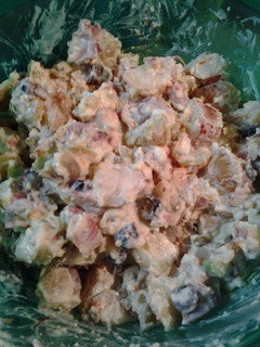 A picture of Mothers Day potato salad.