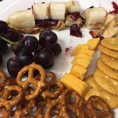 A picture of P&j banana* vegetarian *.