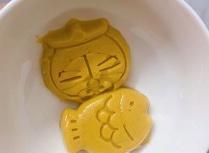 Hình của món Đậu hũ non yến mạch sốt trái cây ăn dặm cho bé.