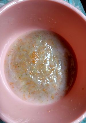 Foto resep Mix Rice, brocoli, carrot, cheesse (MP-ASI 6m)