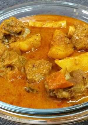 A picture of Mutton Curry.