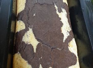 Una foto de Bizcocho de mármol (sin lactosa, sin fructosa y sin gluten)