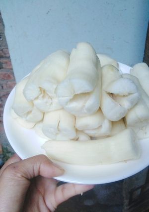 Hình của món Sắn hấp cốt dừa.