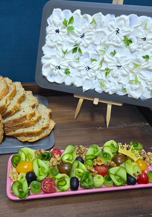 عکسی از دستور تابلو پنیر 🧀🎨 cheese board