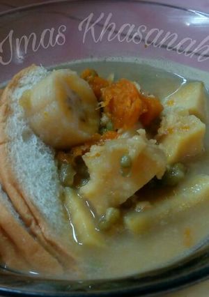 Foto resep Kolak kacang ijo campur