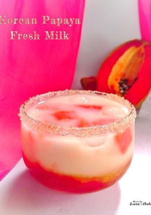 Foto resep Korean papaya fresh milk