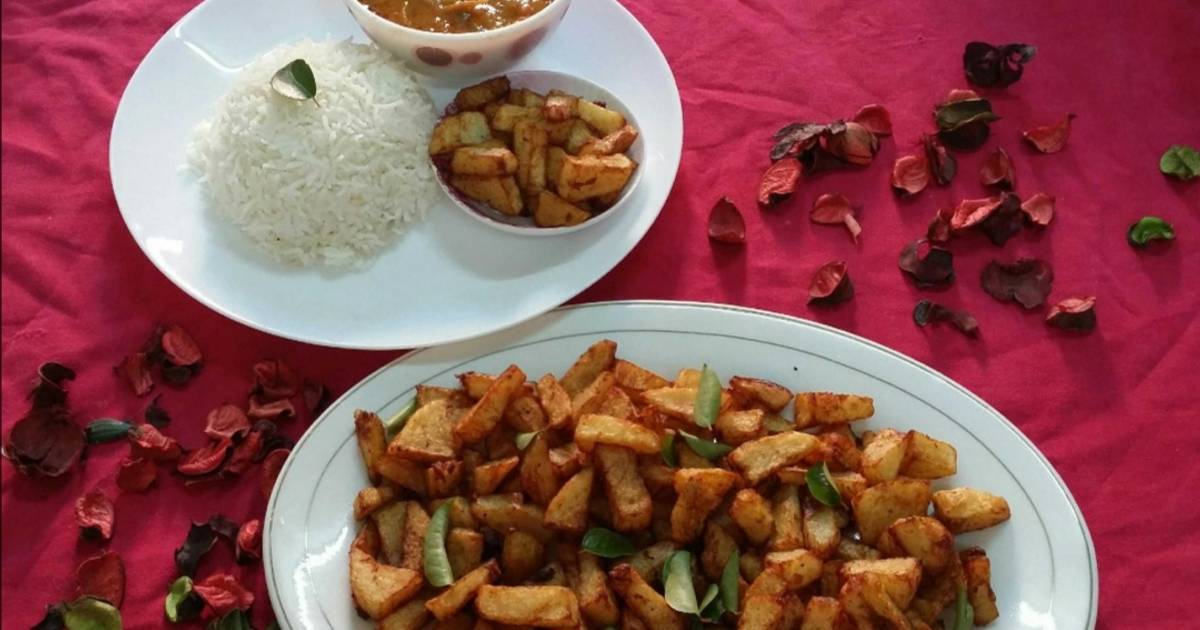 Fried Potato Cubes Recipe by Zeenath Muhammad Amaanullah Cookpad