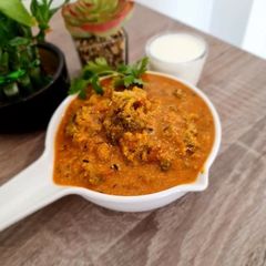 Broccoli curd curry A picture of Broccoli curd curry.