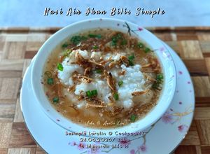 Gambar Nasi Air Ikan Bilis Simple