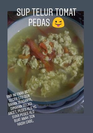 Foto resep Sup Telur Tomat Pedas