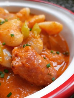 Una foto de Guiso de judiones con longaniza fresca