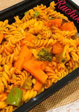 A picture of Red Sauce Pasta.