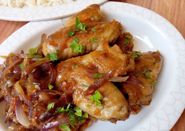 Steps to Make Award-winning Hot and spicy chicken wings