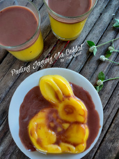 Foto resep Puding Jagung Vla Coklat