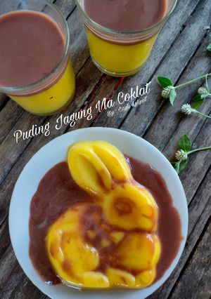 Foto resep Puding Jagung Vla Coklat