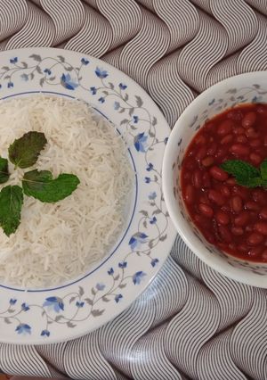 عکسی از دستور 😋خوراک لوبیا چیتی😋