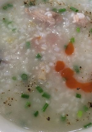Hình của món Cháo xương sườn lợn.