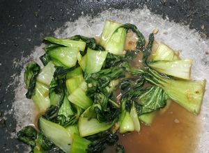 Hình của món Cải lùn xào.