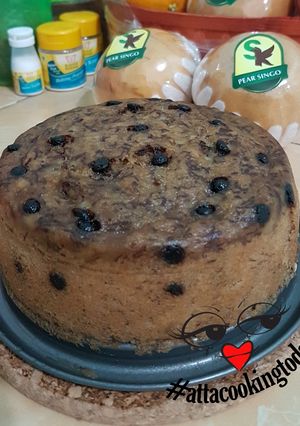 Foto resep Steam banana cake (no mixer, takaran sdm sdt)