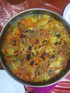 صورة لوصفة كفته بالخضار