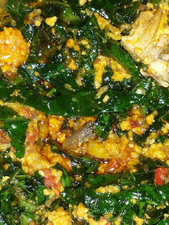 A picture of Egusi soup.