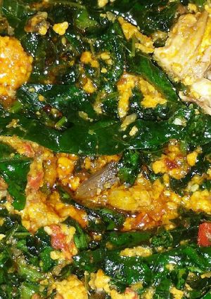 A picture of Egusi soup.