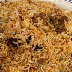 Mutton masala Biryani A picture of Mutton masala Biryani.
