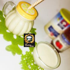 A picture of Banana oatmeal smoothie.