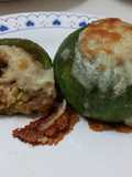 Zapallitos rellenos, casi veganos