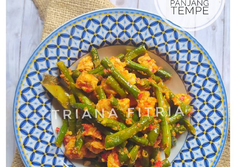 Balado Kacang Panjang Tempe