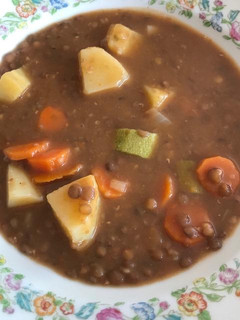 Una foto de Lentejas con verduras
