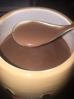 Una foto de Chocolate caliente vegano