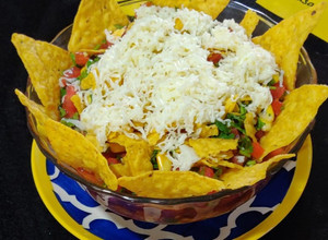 A picture of Maxican burrito bowl.