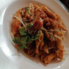 Leftover mince with Pasta A picture of Leftover mince with Pasta.