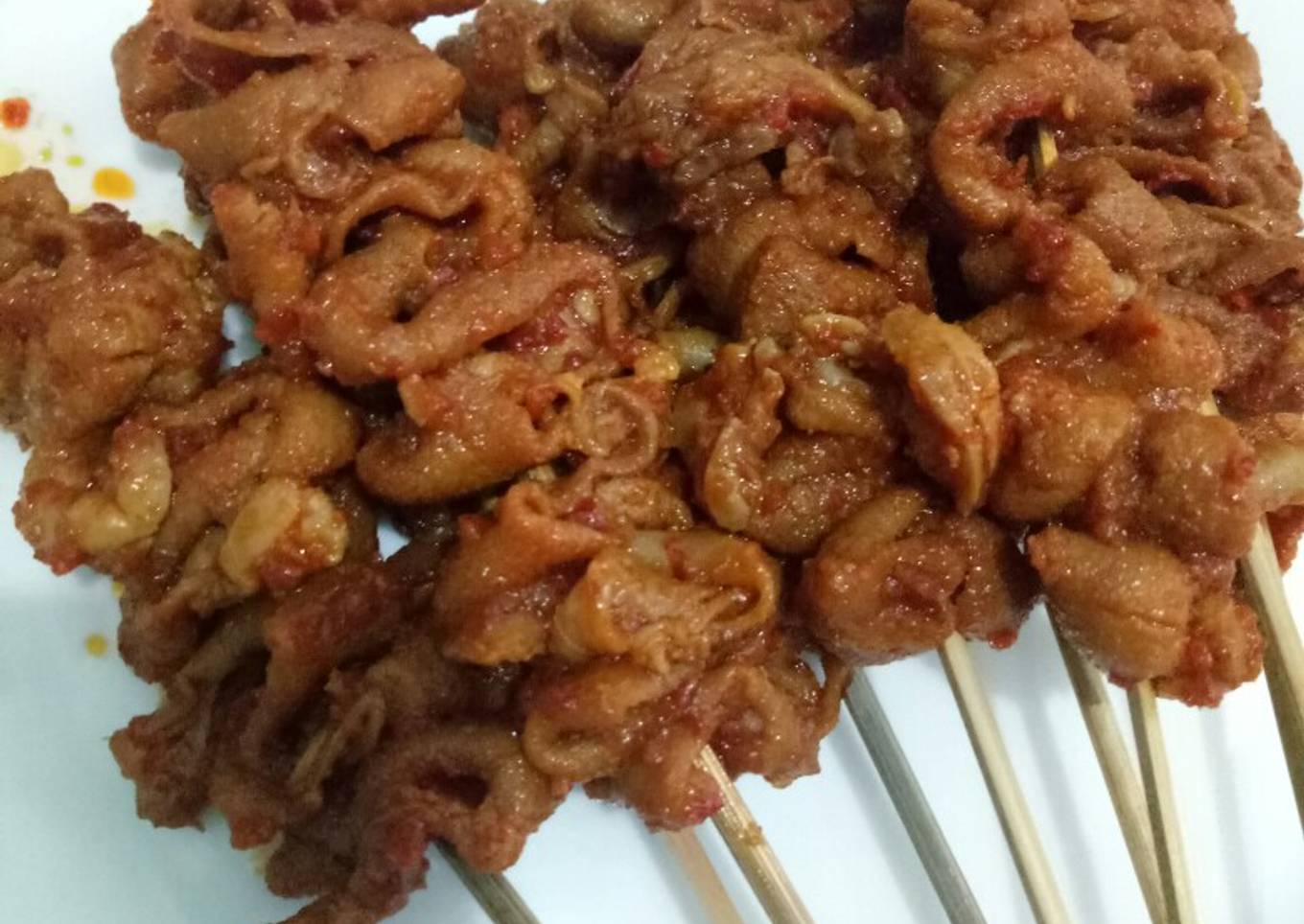 Sate usus bumbu rujak
