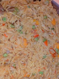 A picture of Jollof rice.