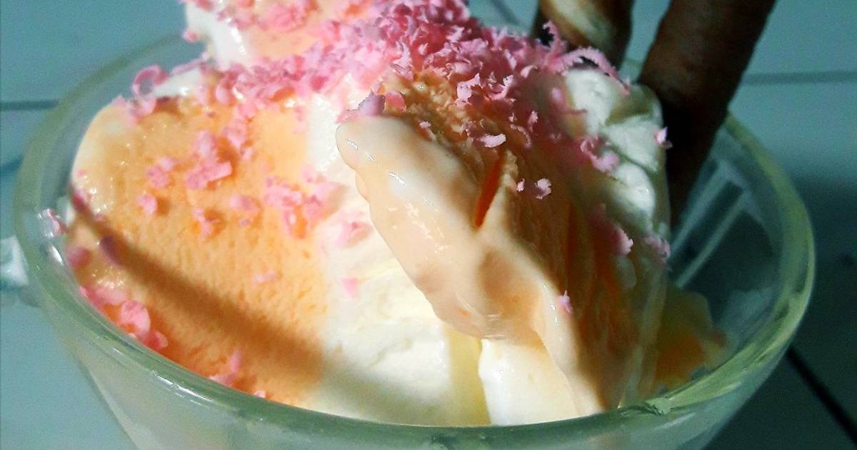  Resep  Es  krim  rumahan lembut ekonomis  oleh Ayu Ningsih 