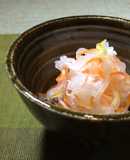 Kouhaku Namasu (Daikon and carrot pickles)