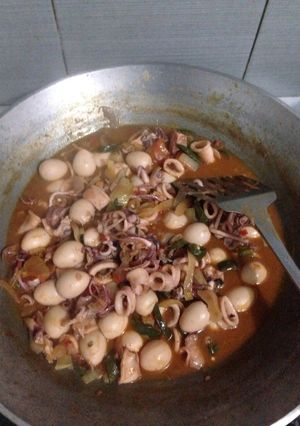 Foto resep Cumi saos padang