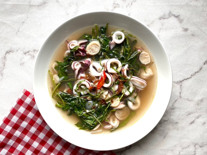 Resep Tumis Kangkung Cumi Basah yang Enak Banget
