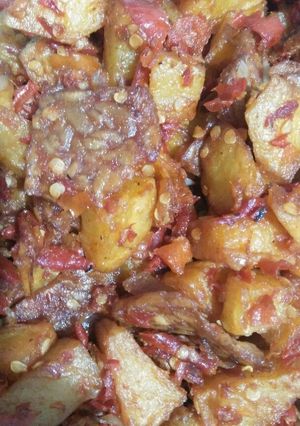 Foto resep Balado tempe kentang